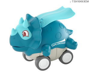 Машинка инерционная Динозавр голуб. 7,5*12*9,5см, пакет