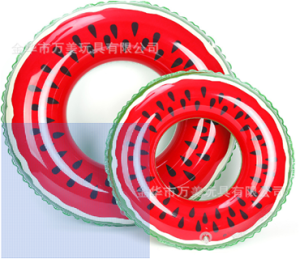 Круг для плаванья Кольца арбузные 60 красные 130 г