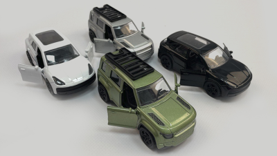 Машина металлич , 1:32, инерция, в асс Land Rover + Cayenne, шоу-бокс